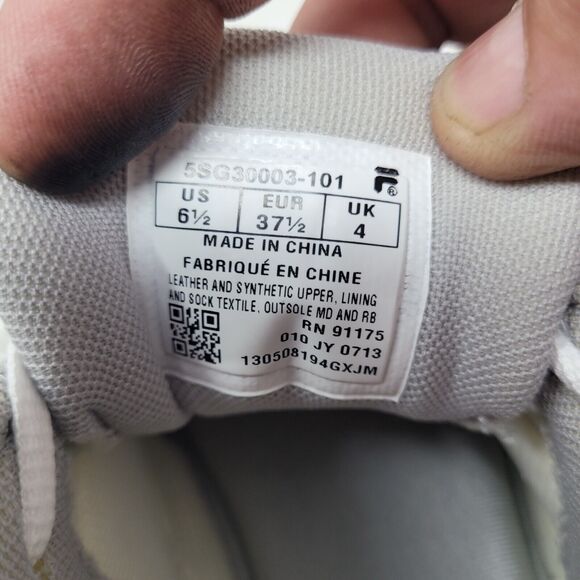 Fila Womens 6.5 Memory Workshift Slip Resistant Work Shoe White Restaurant Work - Picture 4 of 9